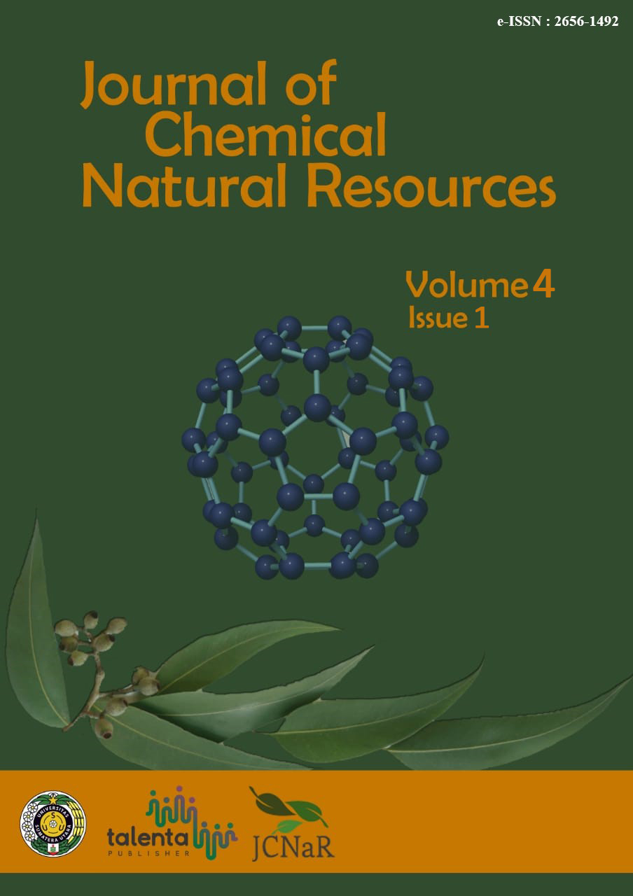  View Vol. 4 No. 1 (2022): Journal of Chemical Natural Resources  