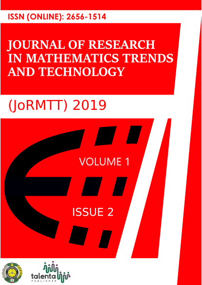 View Vol. 1 No. 2 (2019): Journal of Research in Mathematics Trends and Technology (JoRMTT)