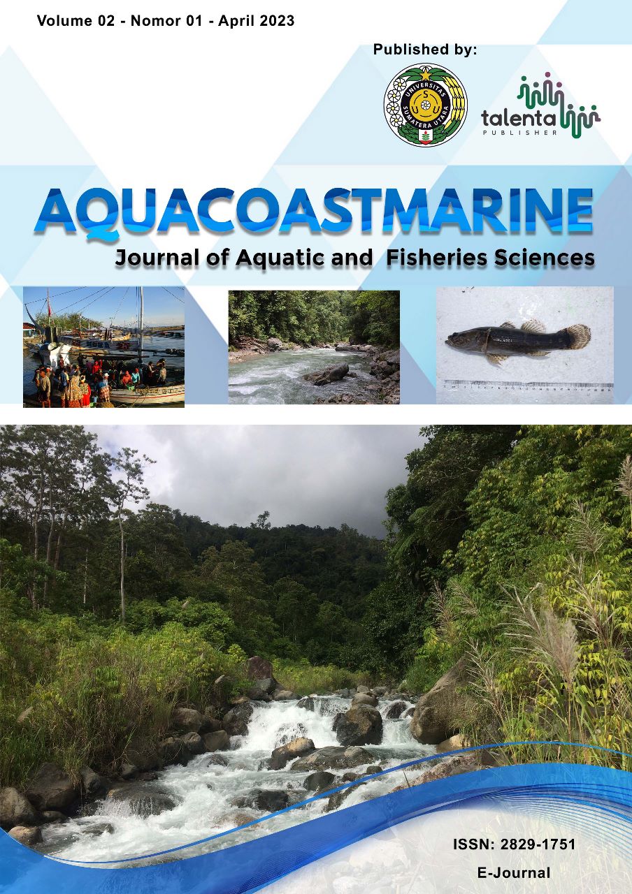 View Vol. 2 No. 1 (2023): AQUACOSTMARINE: Journal of Aquatic and Fisheries Sciences