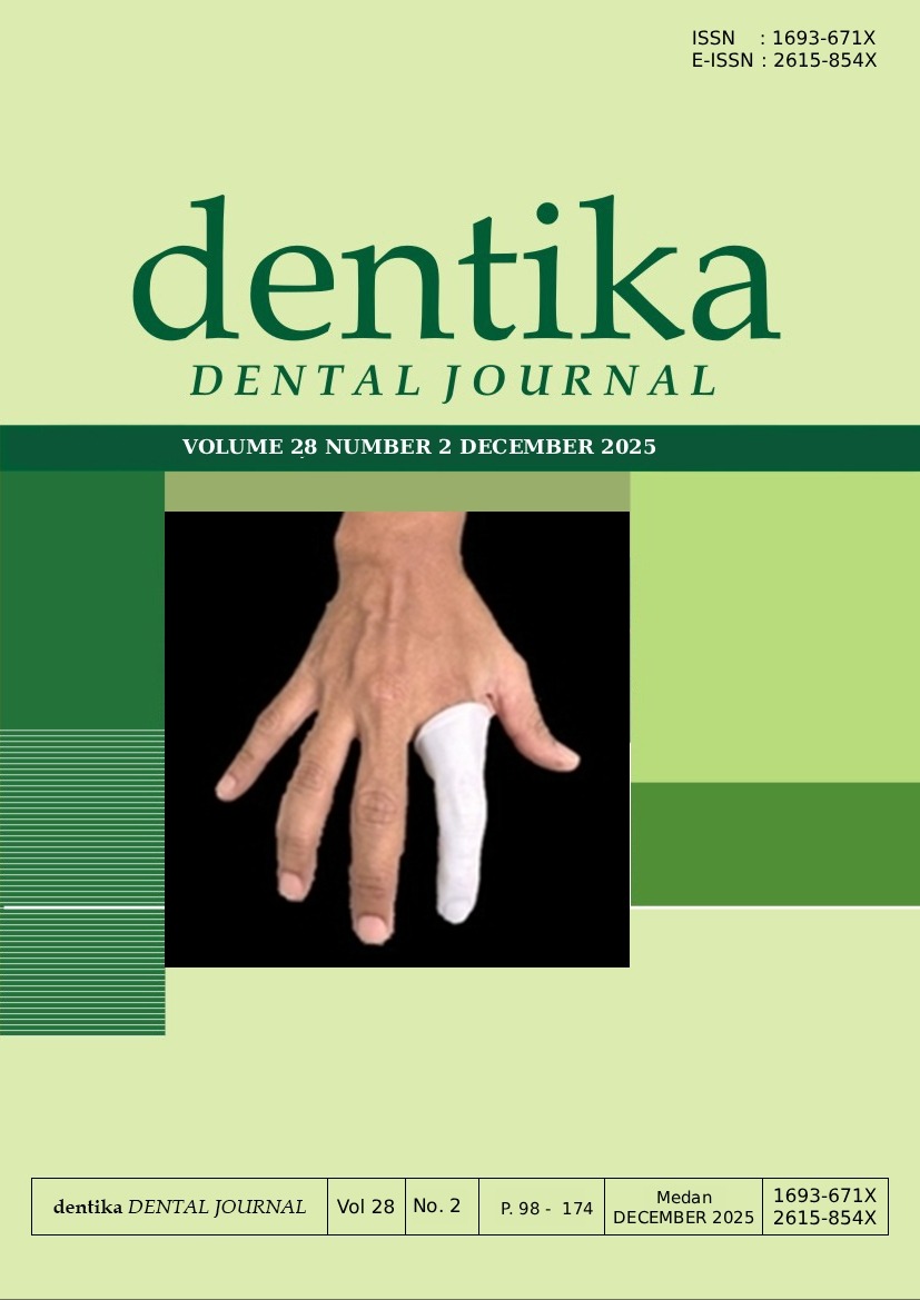  View Vol. 28 No. 2 (2025): Dentika: Dental Journal  