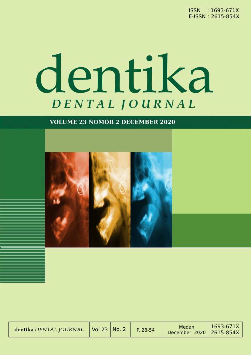 View Vol. 23 No. 2 (2020): Dentika Dental Journal